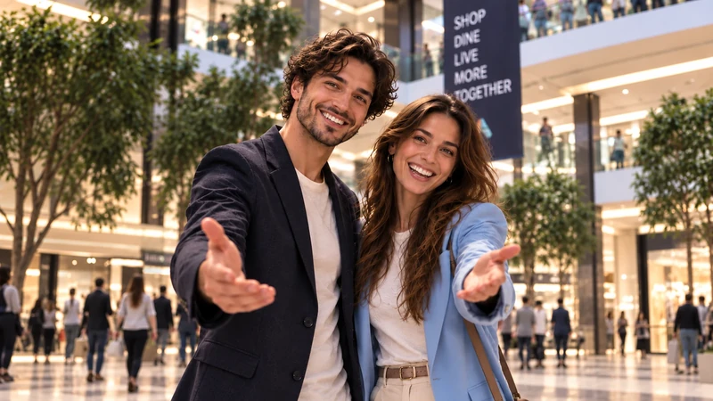 Due persone sorridenti invitano a scoprire Avila Fan